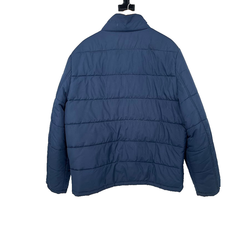 Lands End Mens XL Navy Blue Puffer Jacket Coat Full Zip Lightweight Insulated - Picture 5 of 11